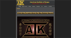 Desktop Screenshot of americaninstituteofkenpo.com